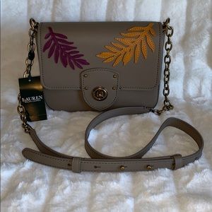 NWT Ralph Lauren Millbrook 100% leather crossbody